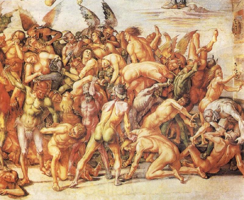 Luca Signorelli The Damned Cast into Hell Norge oil painting art